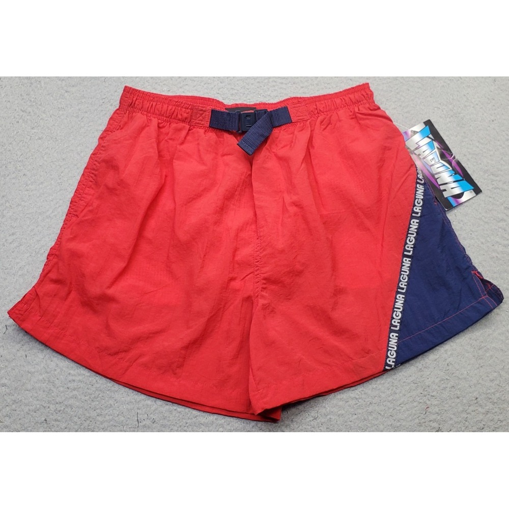Laguna Board Shorts Mens L Multi Mesh Lined Belted Waist Surf Surfing Water Polo